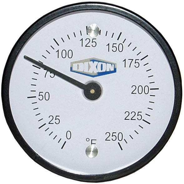 MT250 by Dixon Valve | Magnetic Surface Mount Thermometer | 2" Face | Temperateure Range: 0°F to 250°F