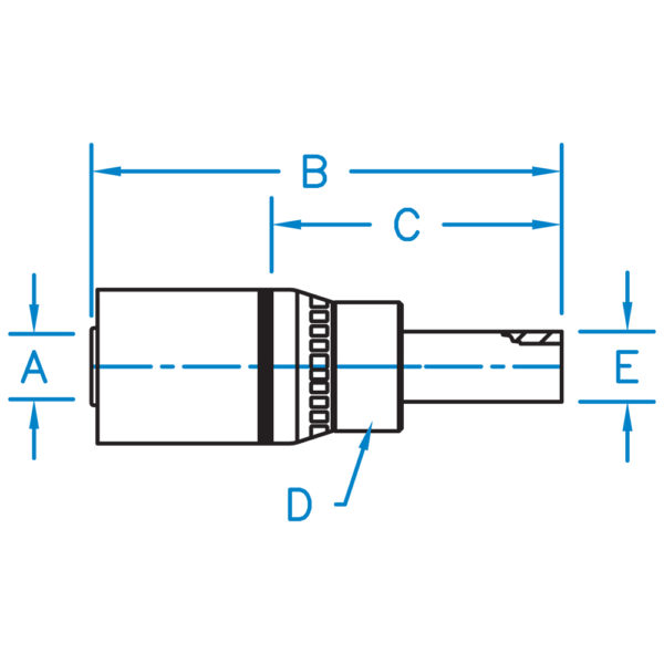 MW-06-08-SST by Kurt Hydraulics | Stand Tube | PTFE Coupling | for 3/8" Hose ID