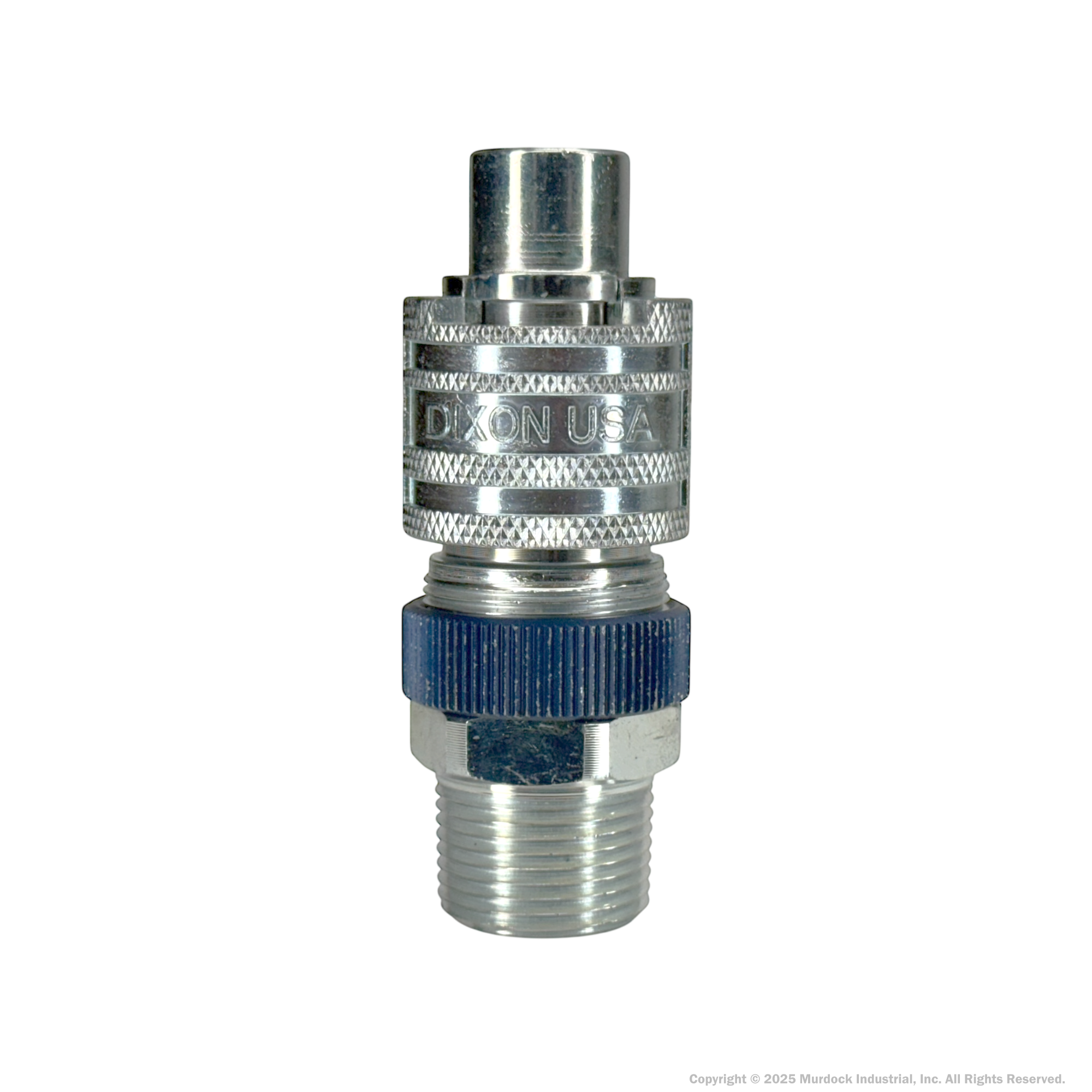 N4M6-LS by Dixon Valve | Pneumatic Quick Disconnect Coupling | Dix-Lock® N-Series | 3/4" Male NPTF x 1/2" Body Size | Plug with Locking Sleeve | Steel