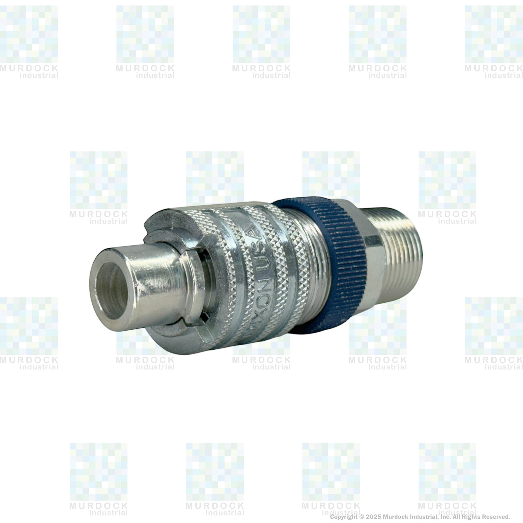 N4M6-LS by Dixon Valve | Pneumatic Quick Disconnect Coupling | Dix-Lock® N-Series | 3/4" Male NPTF x 1/2" Body Size | Plug with Locking Sleeve | Steel