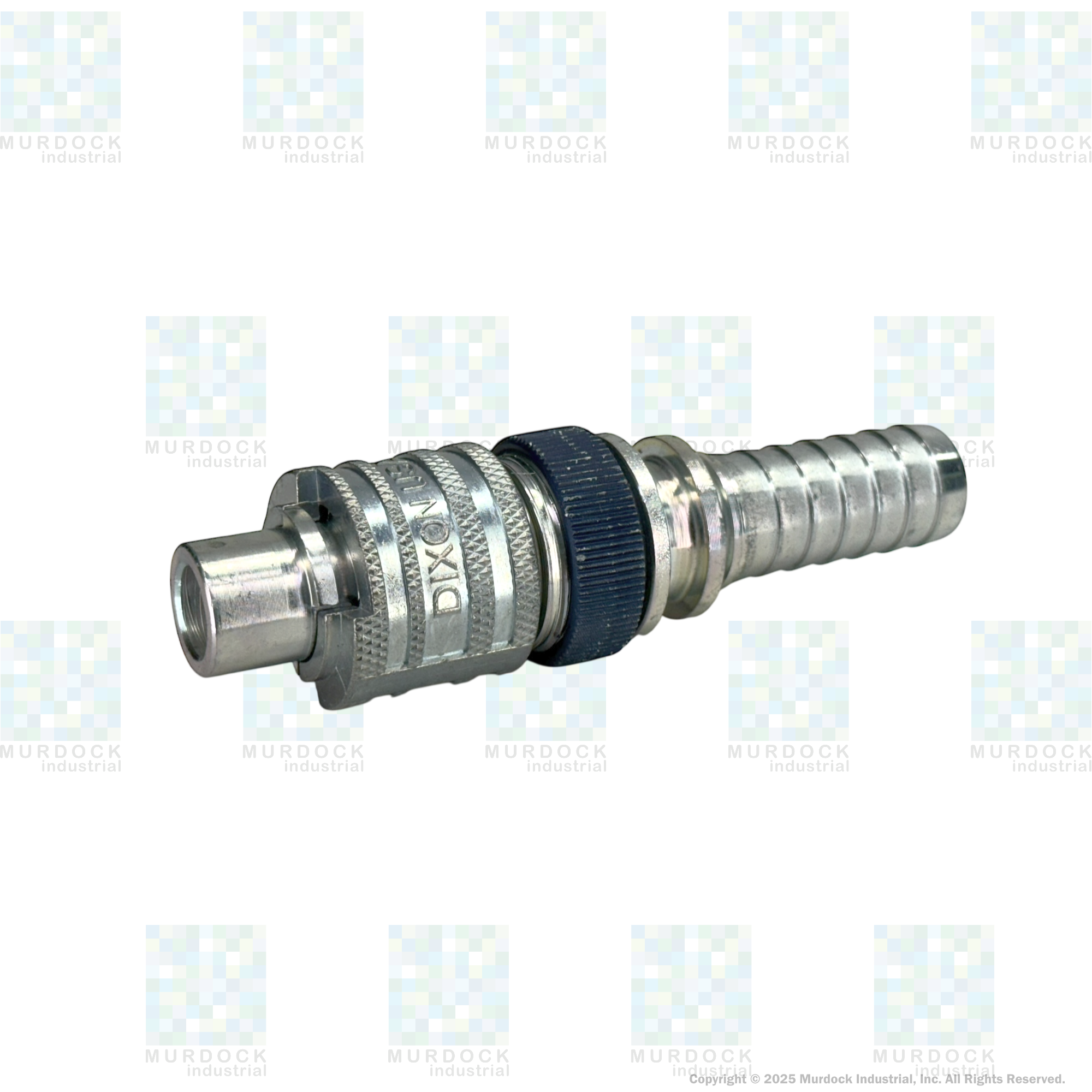 N4S6-LS by Dixon Valve | Pneumatic Quick Disconnect Coupling | Dix-Lock® N-Series | Hose Barb | 3/4" Hose ID x 1/2" Body Size | Plug with Locking Sleeve | Steel