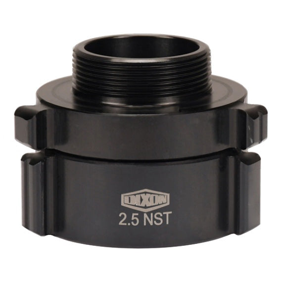 N54-25F25T Dixon Aluminum Female Swivel x Male Rigid Adapter - Style N54 - Rocker Lug - 2-1/2" Female NST(NH) x 2-1/2" Male NPT - Old Part #: ASM250F