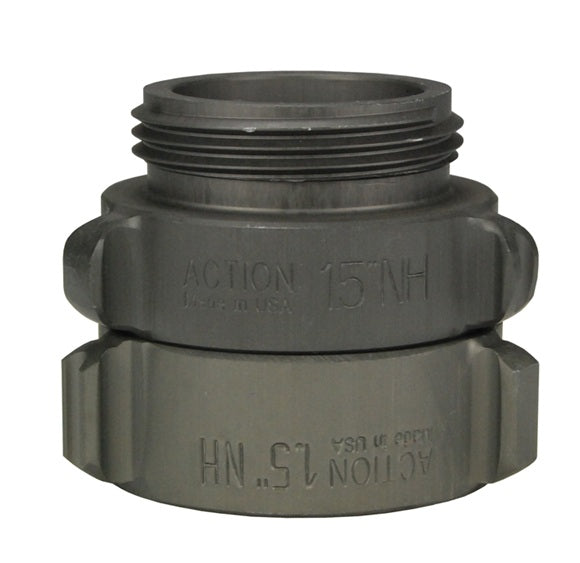 N54-40F60F Dixon Aluminum Female Swivel x Male Rigid Adapter - Style N54 - Rocker Lug - 4" Female NST(NH) x 6" Male NST(NH)