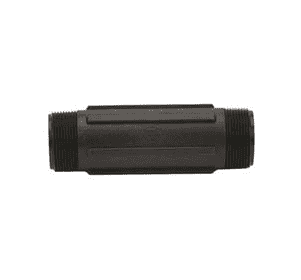 NIP200-6 by Banjo | Pipe Fitting Nipple | 2" Male NPT x 2" Male NPT | Length: 6-5/16" | 300 PSI | Polypropylene | Pack of 10