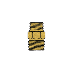 B-172-0808C Breco by Foster | 1/2" Male NPSM Thread x 1/2" Male NPTF Thread | Straight | Brass