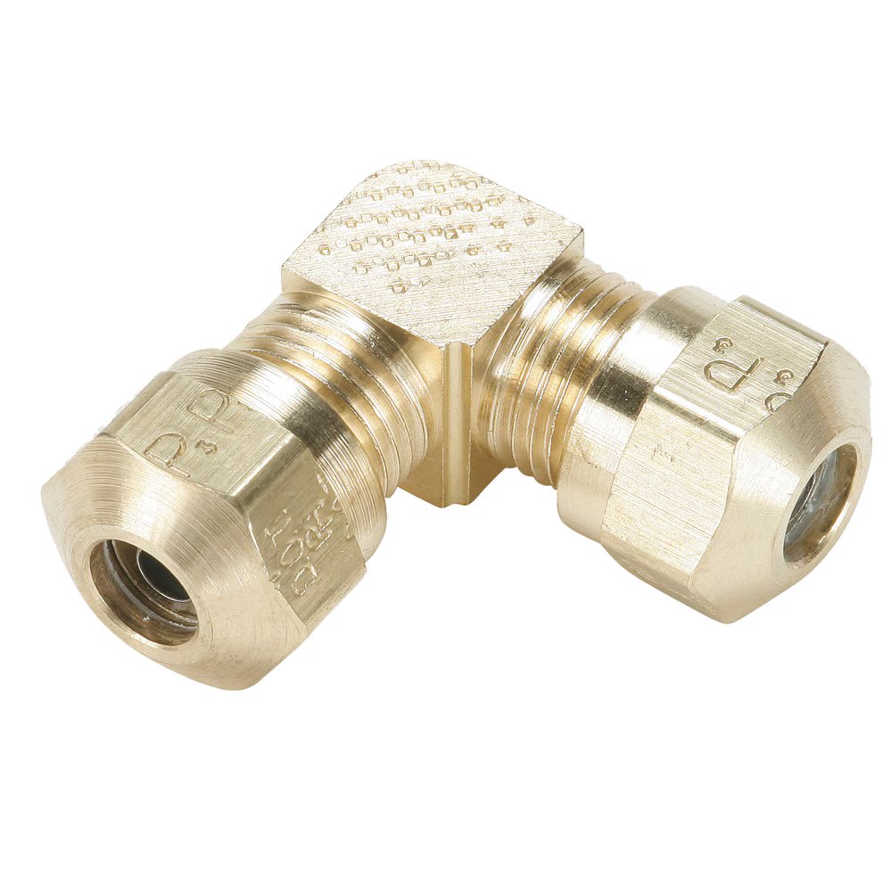 265NTA-6 by Parker | Air Brake–NTA® Fittings | Union | 3/8" Tube Size x 17/32" Thread | 90° Elbow | Brass | Pack of 10