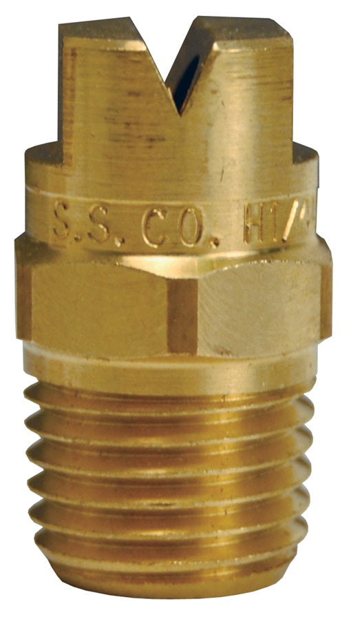 NZ8040S by Dixon Valve | High Pressure Spray Soap Nozzle | 1/4" Male Inlet | 80° Spray Angle | Size #40 | Brass
