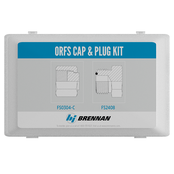 KT1004-ORFS by Brennan Inc. | O-Ring Face Seal ORFS Cap and Plug Kit with Box