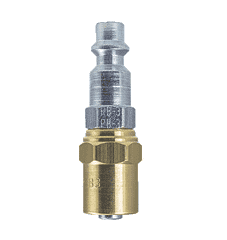 PB5-3B by ZSi-Foster | Quick Disconnect Plug | 1/4" ID x 9/16" OD | Reusable Hose End | Brass