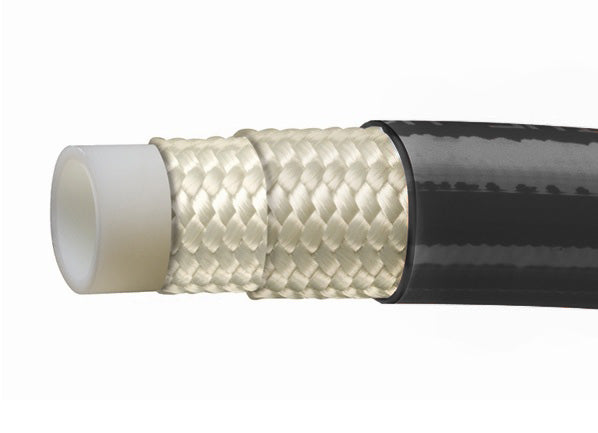 PFP354-04-250R Alfagomma Piranhaflex™ by Kuriyama | PFP354 Series | SAE 100R7 | Thermoplastic Hydraulic Hose + Slither® Cover | Conductive | 1/4" ID | 0.496" OD | 2750 PSI | 250ft Length