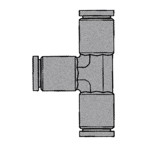 B-31164-08-08-08 Breco by Foster | 1/2" Push-to-Connect x 1/2" Push-to-Connect x 1/2" Push-to-Connect | Union | Tee