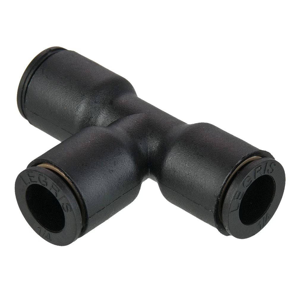 364PLP-10M by Parker | Prestolok PLP Composite Push-to-Connect Fittings | Tube to Tube Fittings | 10mm Union Tube Size | 26.5mm Length (L/2) | Tee | Glass-Reinforced Nylon | Pack of 10