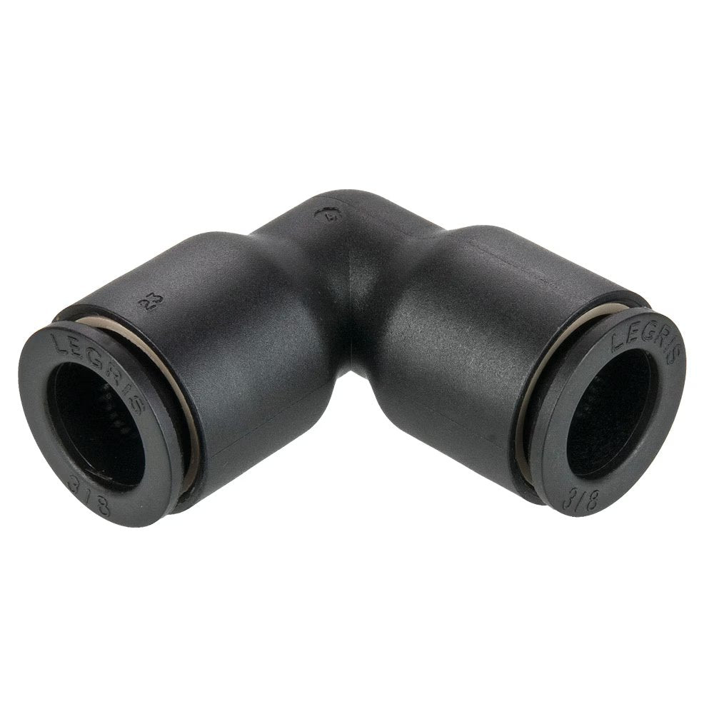 365PLP-8M by Parker | Prestolok PLP Composite Push-to-Connect Fittings | Tube to Tube Fittings | 8mm Union Tube Size | 29.5mm Length (L) | 90° Elbow | Glass-Reinforced Nylon | Pack of 10