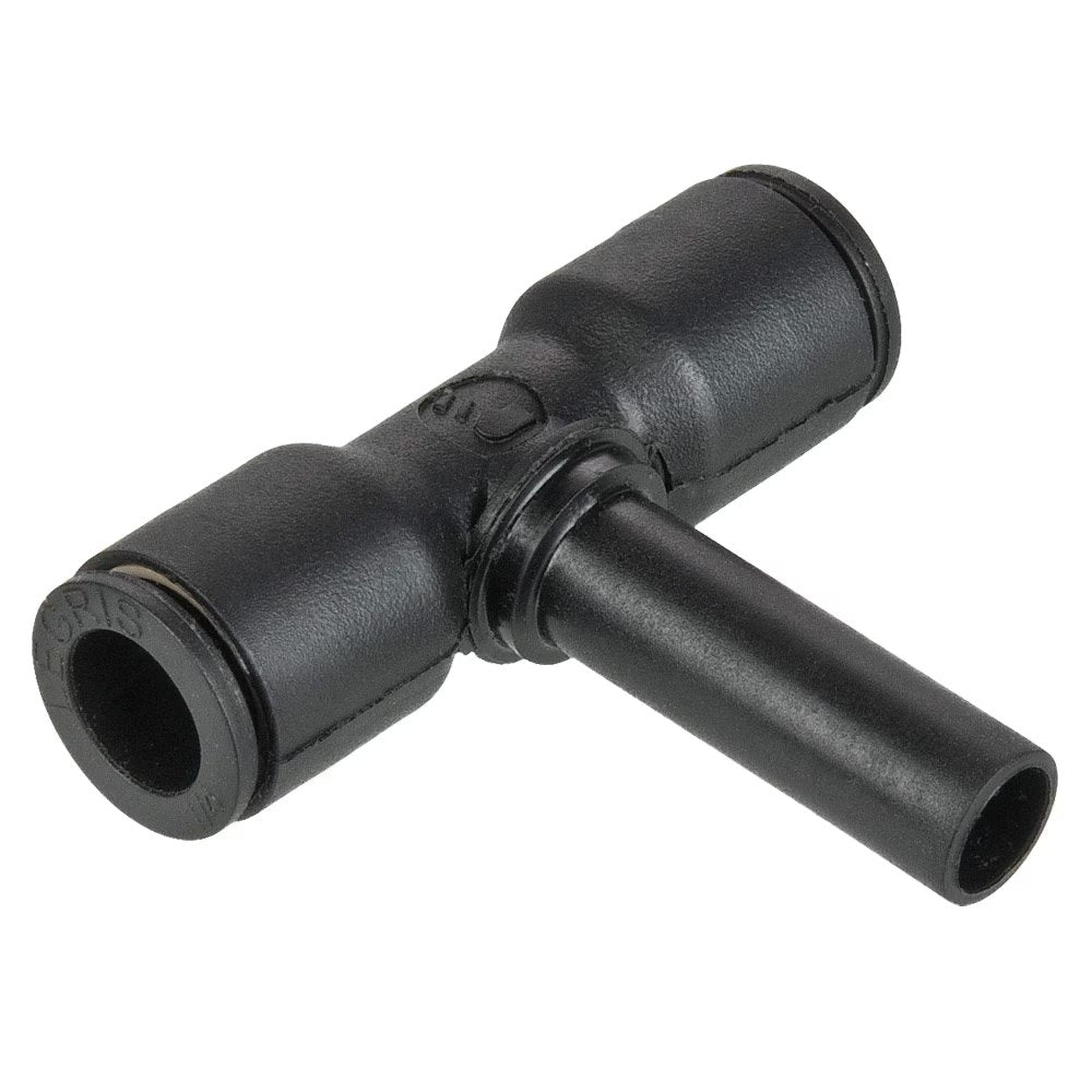 372PLPSP-4M-6M by Parker | Prestolok PLP Composite Push-to-Connect Fittings | Plug-In Fittings | 4mm Tube Size x 6mm Tube Stem | 26.5mm Height (H) | Tee | Glass-Reinforced Nylon | Pack of 10