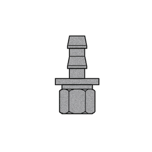 B-292-0608C Breco by Foster | 3/8" Push-Lock x 5/16" Female Inverted Flare | Swivel | Straight