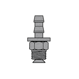 B-290-0608C Breco by Foster | 3/8" Push-Lock x 5/16" Male Inverted Flare | Swivel | Straight
