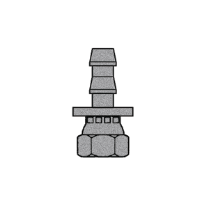 B-280-0402C Breco by Foster | 1/4" Push-Lock x 1/8" Female NPSM w/ Gasket | Straight