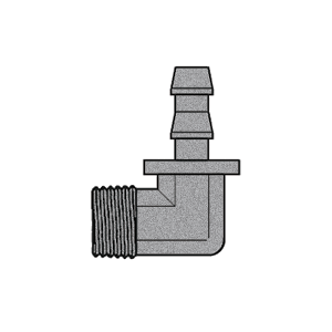 B-273-0404C Breco by Foster | 1/4" Push-Lock x 1/4" Male NPTF | 90° Elbow