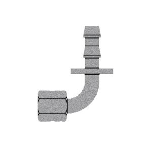 B-289-1217C Breco by Foster | 3/4" Push-Lock x 3/4" Female JIC | Swivel | 90° Elbow