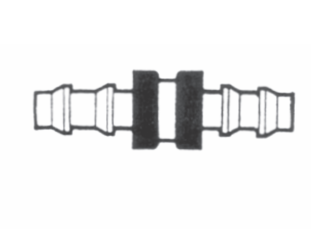 PM404 by Couplamatic | Push On Fitting | Mender | 1/4" Hose ID | Straight | Brass