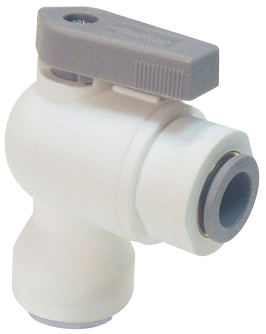 PP4VEU6-MG by Dixon Valve | TrueSeal™ Ball Valve | 90° Elbow Union | 1/4" Tube OD x 3/8" Tube OD | Polypropylene