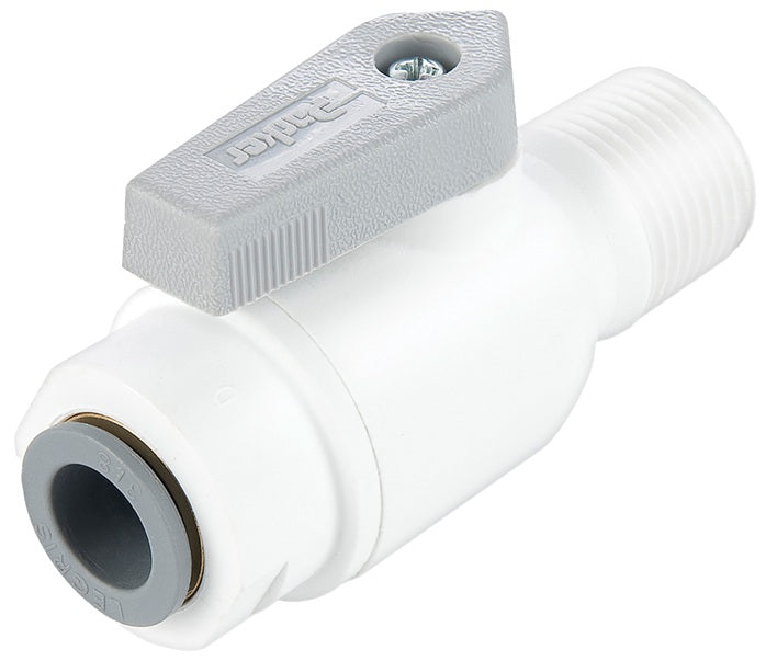 PP6VMC4-MG by Dixon Valve | TrueSeal™ Ball Valve | 1/4" Male NPTF x 3/8" Tube OD | Polypropylene