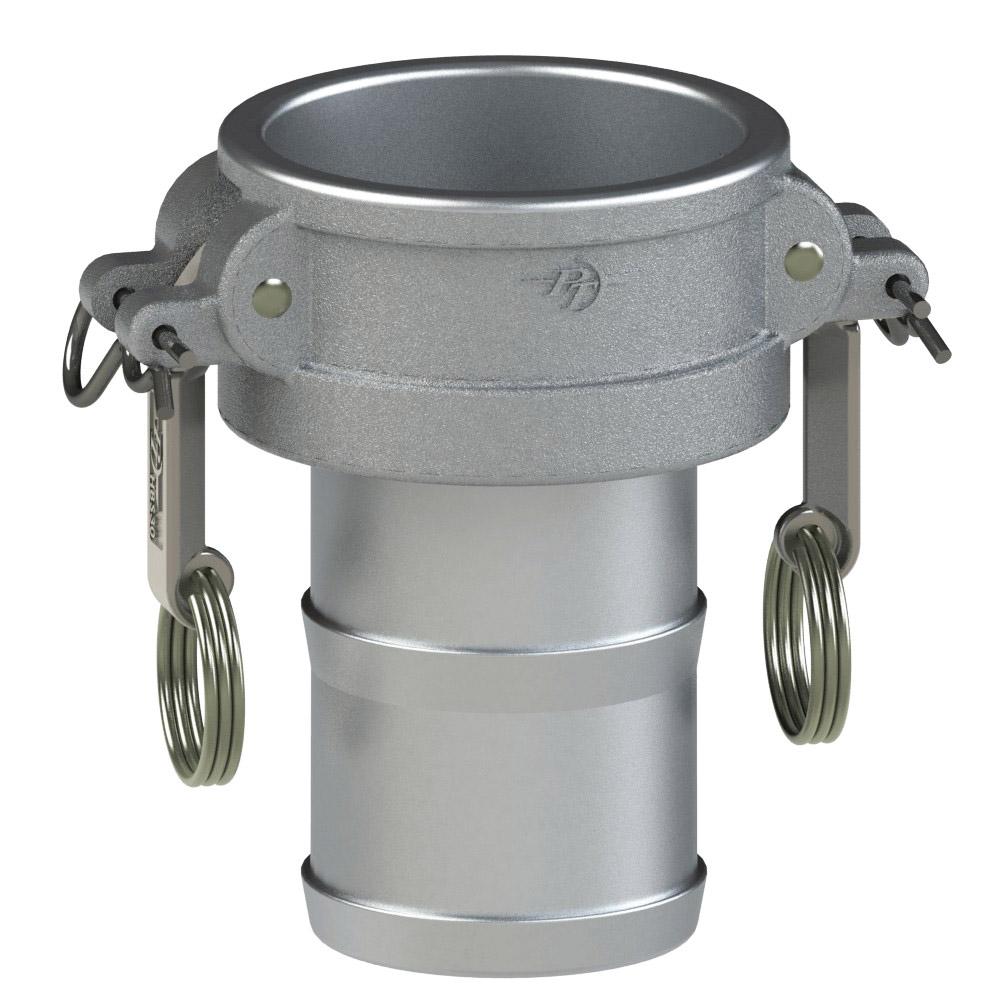 1000320SL (20CSL) by PT-Coupling | STA-LOK® Cam & Groove Fitting | Type CSL | 2" Coupler x 2" Hose Shank | Aluminum/HBS | Buna-N Seal