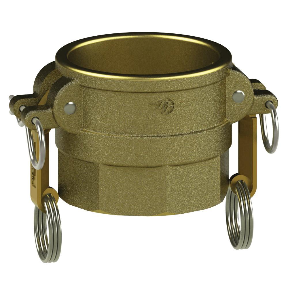 1200420SL (20DSL) by PT-Coupling | STA-LOK® Cam & Groove Adapter | Type DSL | 2" Coupler x 2" Female NPT | Brass/HB | Buna-N Seal