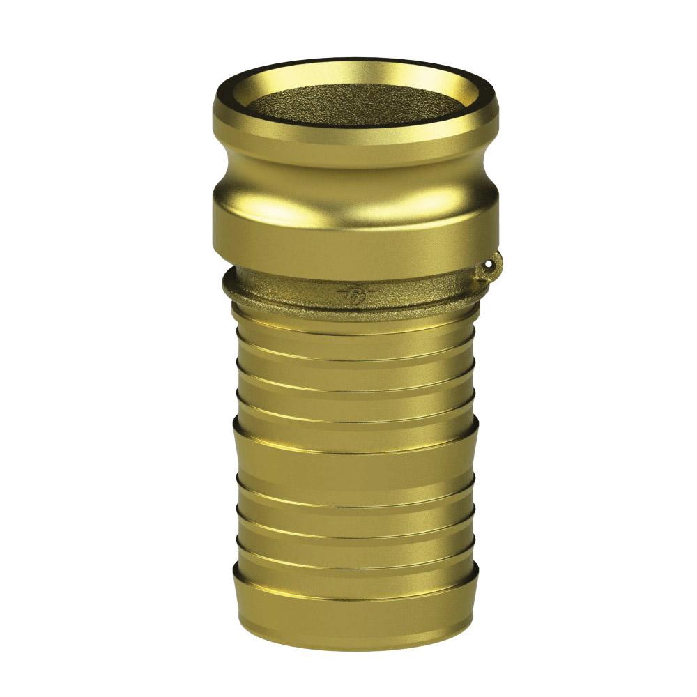 1200507 (07E) by PT-Coupling | Cam & Groove Fitting | Type E | 3/4" Adapter x 3/4" Hose Shank | Brass