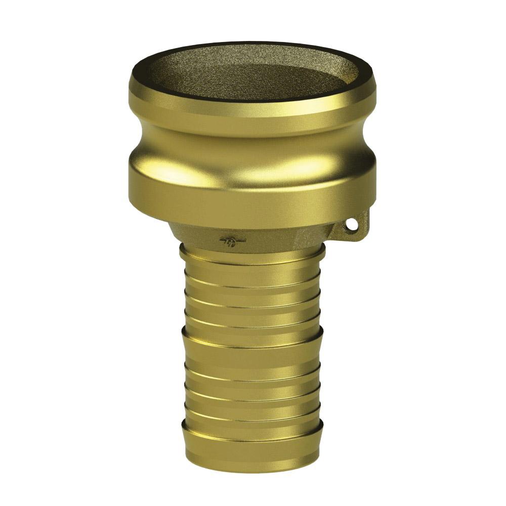 62244030 (40X30E) by PT-Coupling | Reducing Cam & Groove Fitting | Type E | 4" Adapter x 3" Hose Shank | Brass