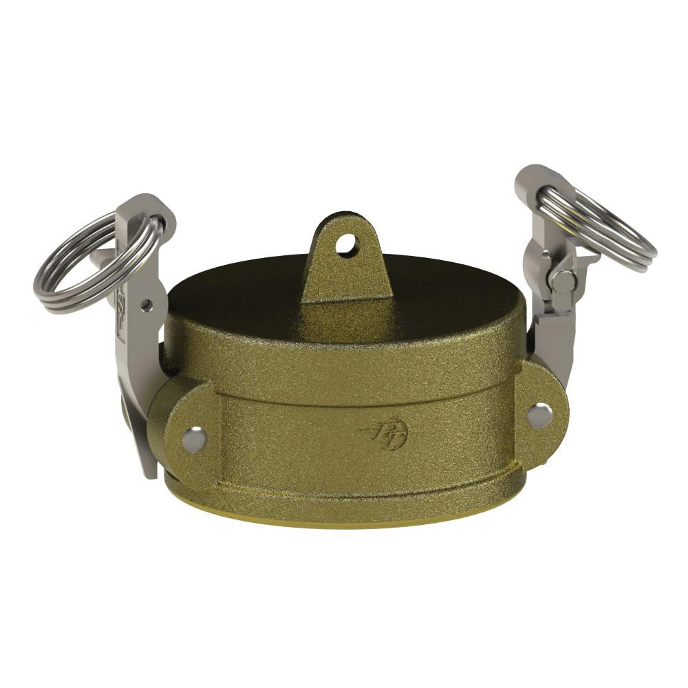 1291125L2 (25V SLII) by PT-Coupling | STA-LOK® II Cam & Groove Dust Cap | Type V | 2-1/2" Coupler | Brass/SLS