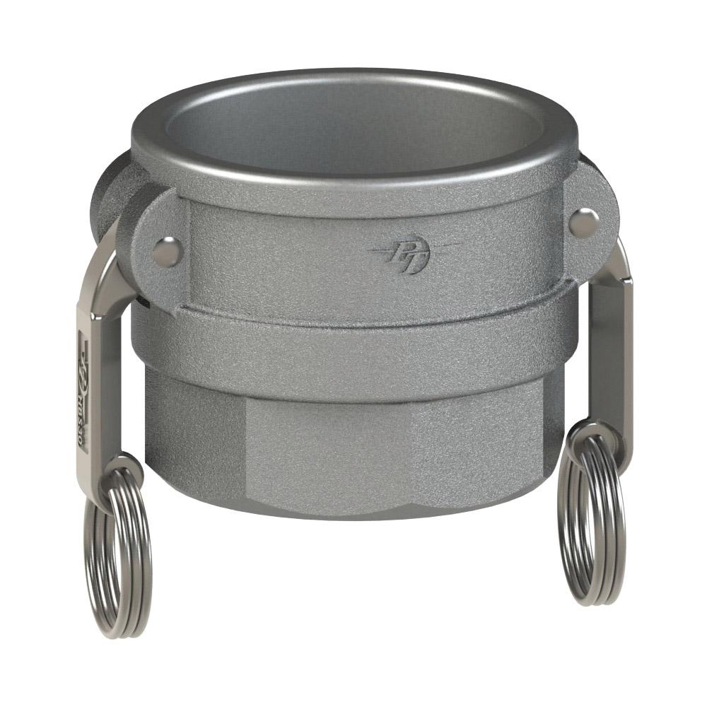 2600410 (10D) by PT-Coupling | Corrosion Resistant Cam & Groove Coupler | Type D | 1" Coupler x 1" Female NPT | Hastelloy | Buna-N Seal