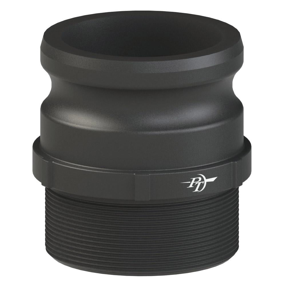 2700630 (30F) by PT-Coupling | Cam & Groove Adapter | Type F | 3" Adapter x 3" Male NPT | Polypropylene