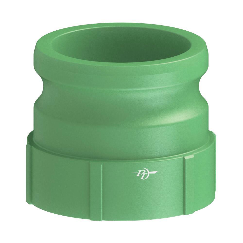 2900110 (10A) by PT-Coupling | Cam & Groove Adapter | Type A | 1" Adapter x 1" Female NPT | Nylon