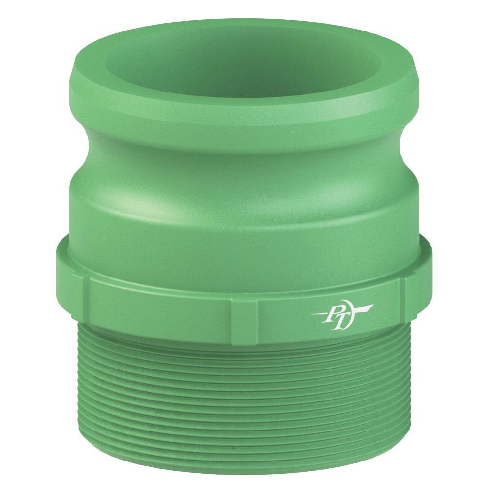 2900630 (30F) by PT-Coupling | Cam & Groove Adapter | Type F | 3" Adapter x 3" Male NPT | Nylon