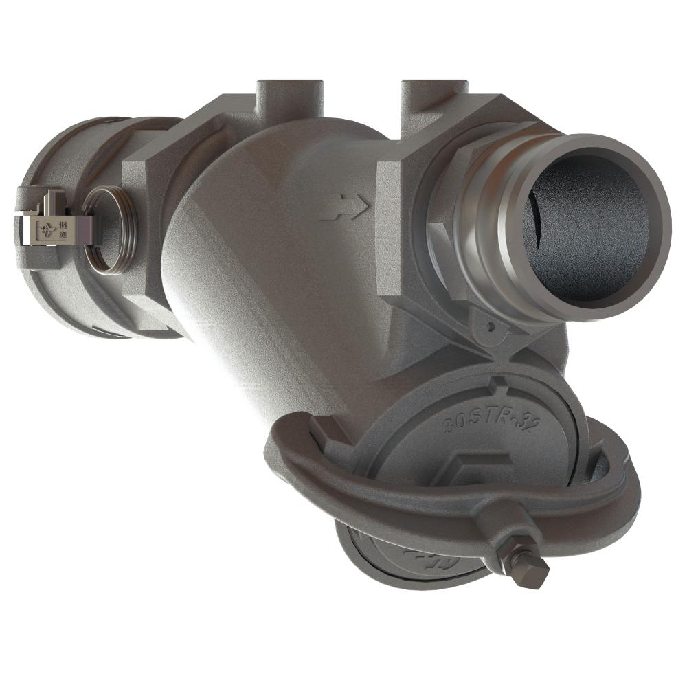 38893000A (30STR) by PT-Coupling | Type STR-Y | In-Line Y-Strainer | 3" Size | 125 PSI Max | Aluminum