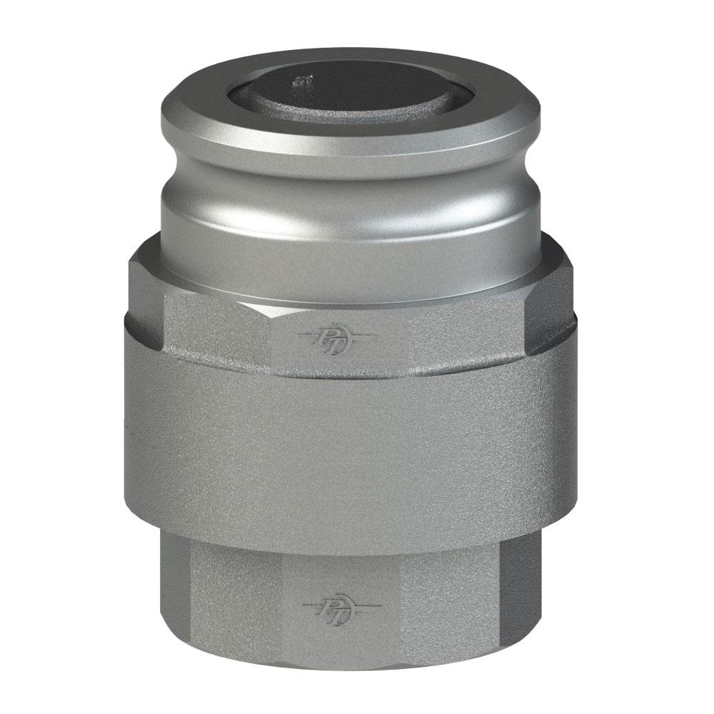 44000330V (MD30A) by PT-Coupling | MAXI-DRY® Dry Disconnect Adapter | 3"Adapter x 3" Female NPT | Stainless Steel | Viton Seal