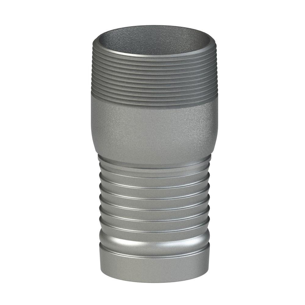 5710702 (07TMC50SS) PROGRIP™ by PT-Coupling | Type TMC50 | C50 External Crimp Fitting | 3/4" Male NPT x 3/4" Hose Shank | 304 Stainless Steel