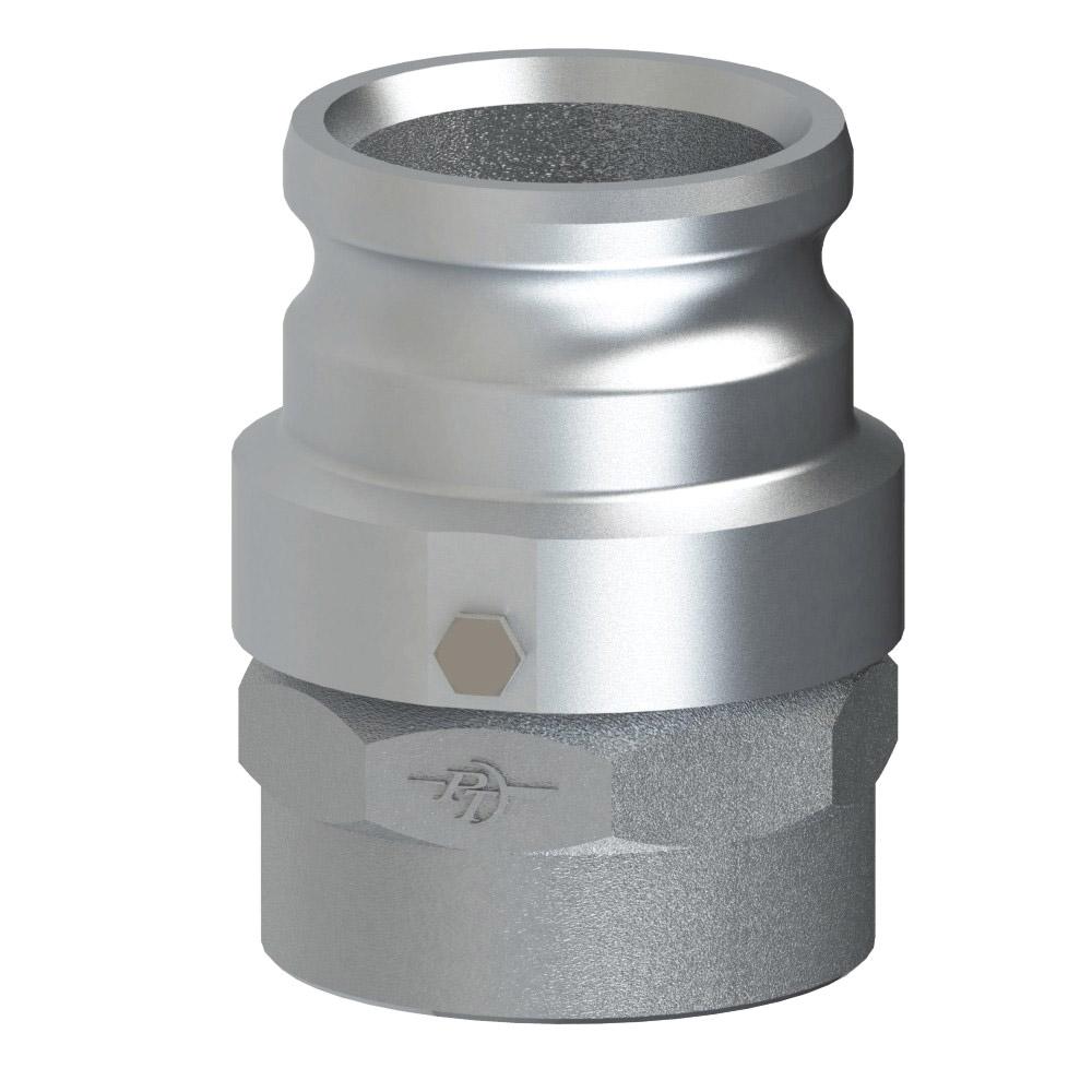 60153100 (30ASV) by PT-Coupling | Swivel Cam & Groove Adapter | Type ASV | 3" Swivel Adapter x 3" Female NPT | Aluminum | Buna Seal
