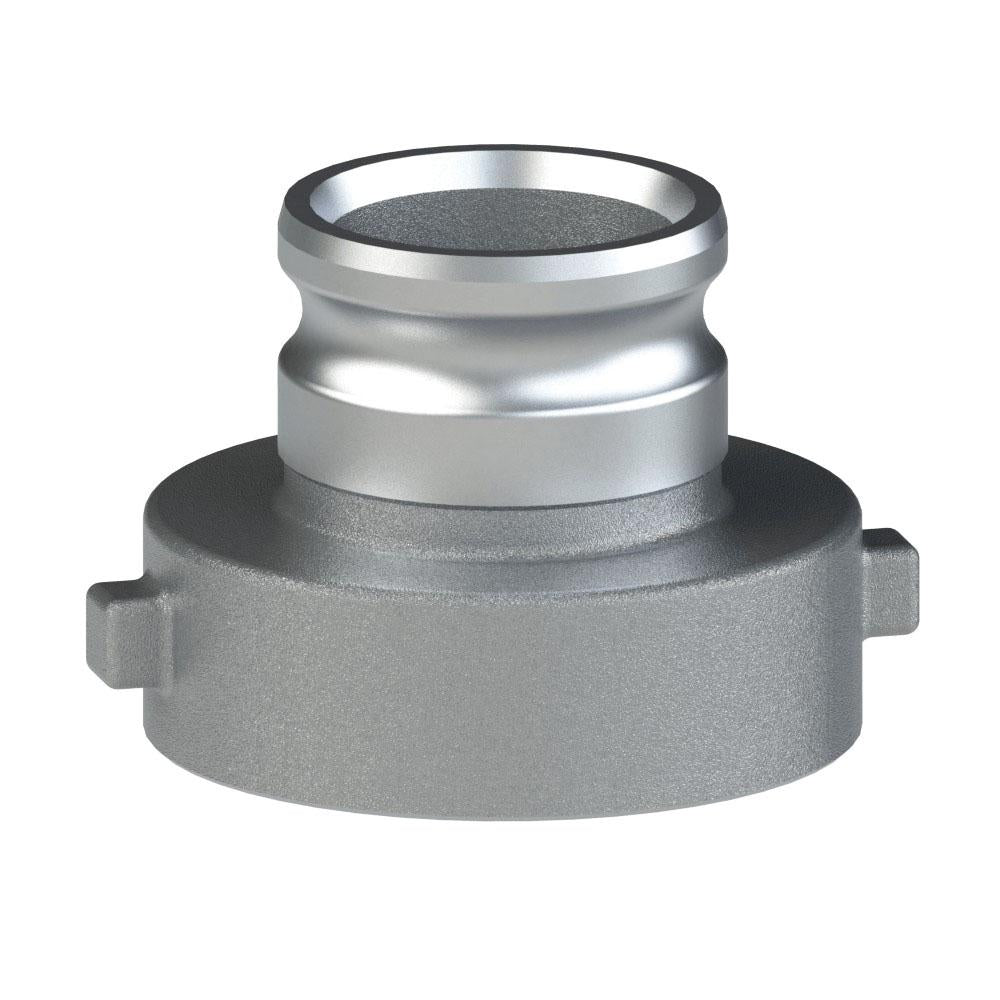 60463050 (TCA30X50) by PT-Coupling | Reducing Cam & Groove Adapter | Type TCA | 3" Adapter x 5" Female Tank Car Thread | Aluminum