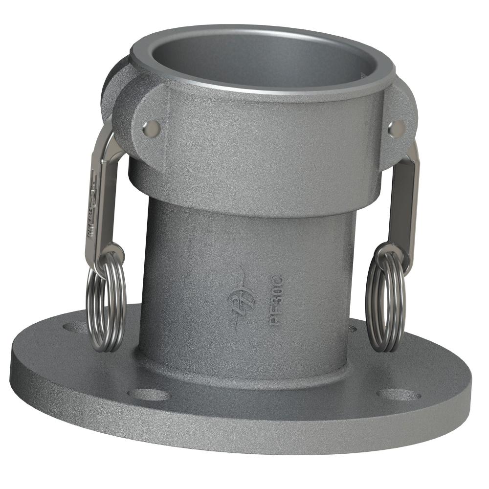 60544000 (PF40C) by PT-Coupling | Cam & Groove Adapter | Type PFC | 4" Coupler x 4" 150# Pipe Flange | Aluminum/HBS
