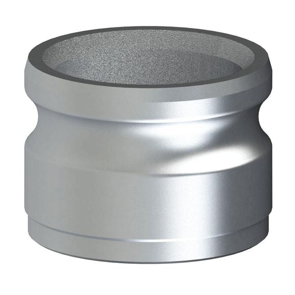 60602019 (20AWB) by PT-Coupling | Cam & Groove Adapter | Type AWB | 2" Adapter x Butt Weld for Schedule 10 Pipe | Aluminum