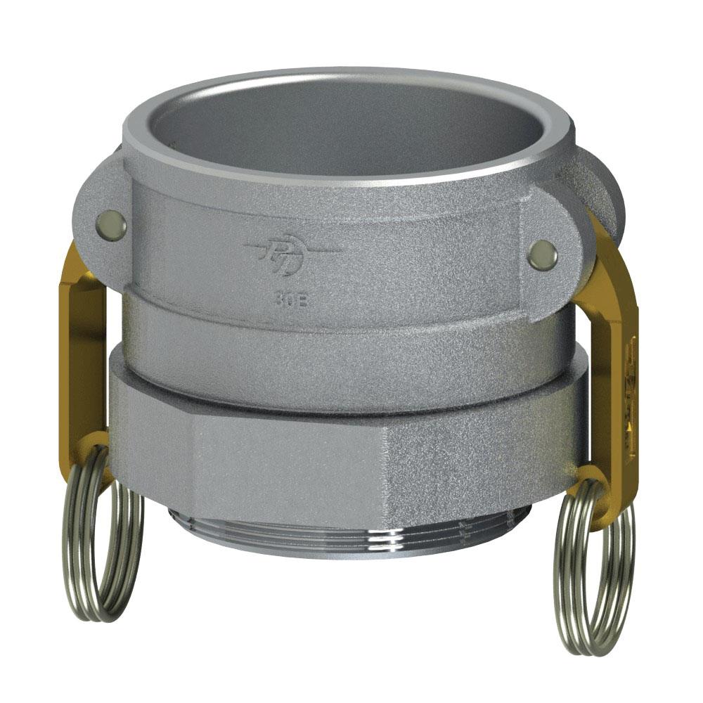 6072000089 (25BC) by PT-Coupling | Cam & Groove Adapter | Type BC | 2-1/2" Coupler x Tubing Compression Fitting | Aluminum/HB