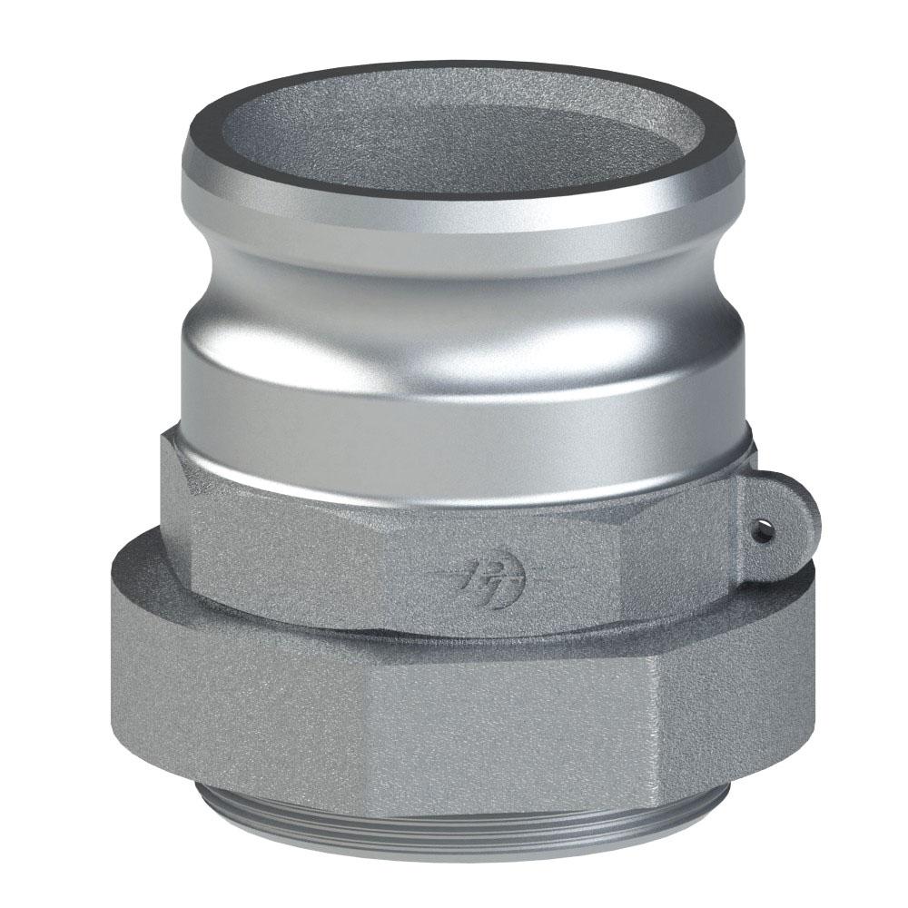 60742500 (25FC) by PT-Coupling | Cam & Groove Adapter | Type FC | 2-1/2" Adapter x Tubing Compression Fitting | Aluminum/HBS