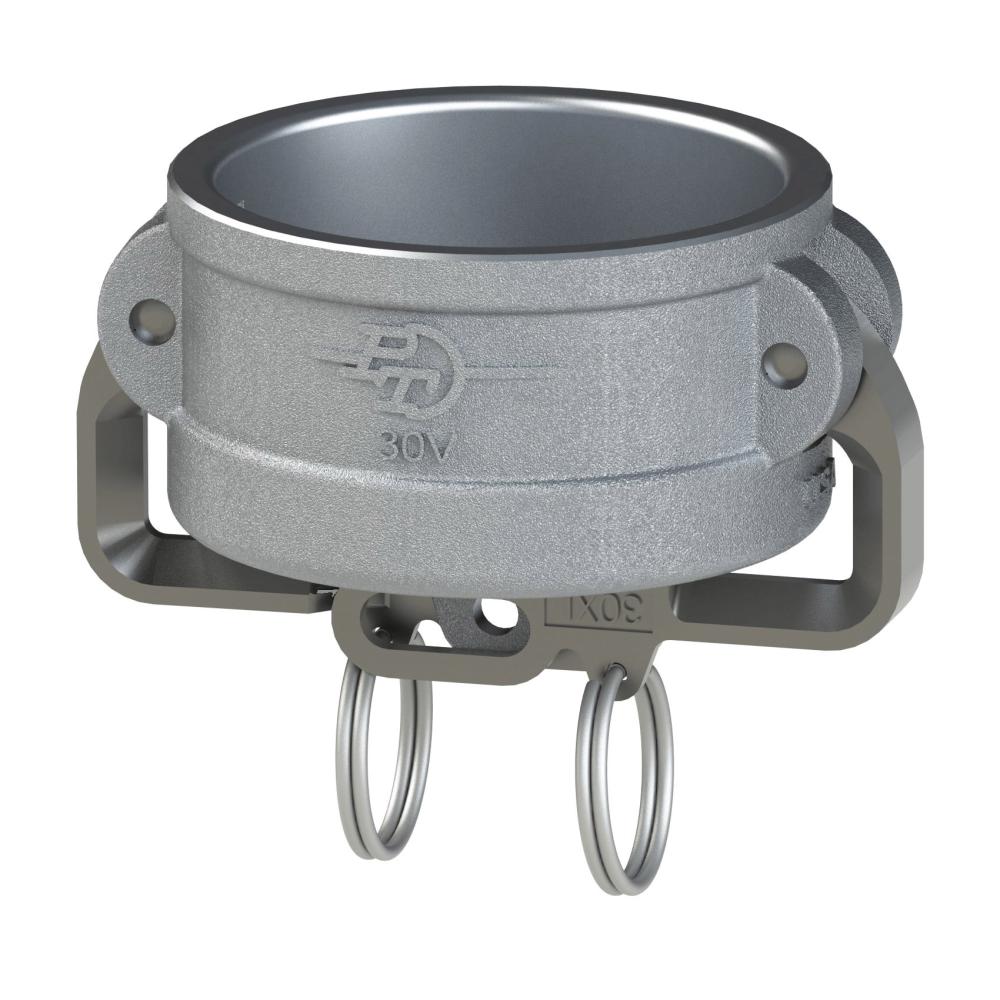 60800041 (40VL) by PT-Coupling | Cam & Groove Dust Cap | with Locking Cam Arms | Type VL | 4" Coupler | Aluminum XLS