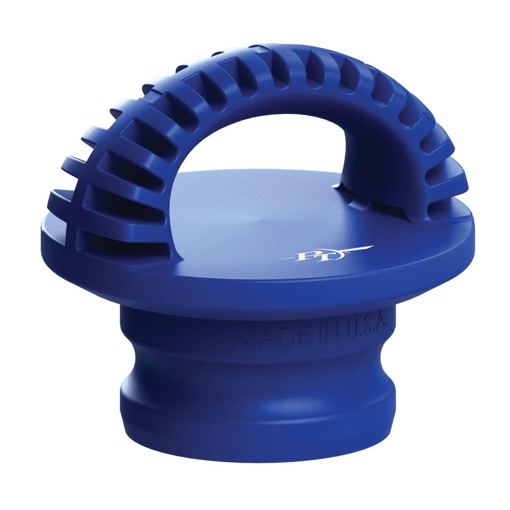 77024 (40SBM) by PT-Coupling | Type SBM | Safety Bump Plug | for Cam and Groove Couplings | 4" Size | Polypropylene (Blue)