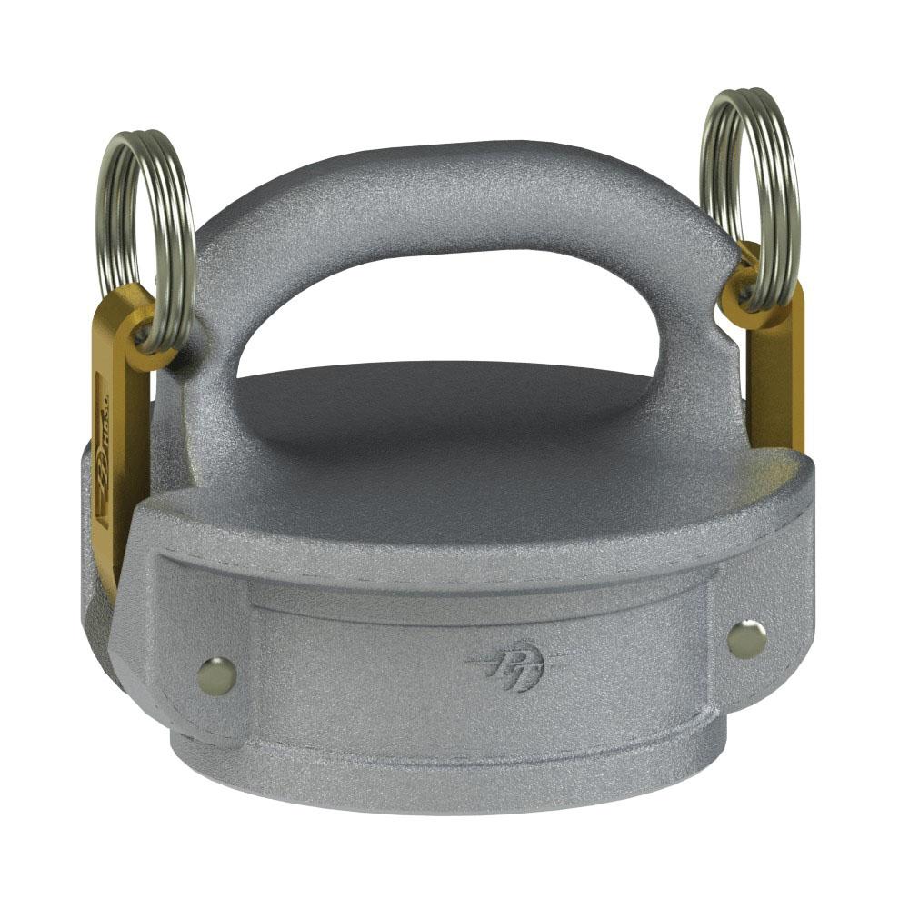 77026 (40SBF) by PT-Coupling | Type SBF | Safety Bump Cap | for Cam and Groove Couplings | 4" Size | Aluminum/SLB