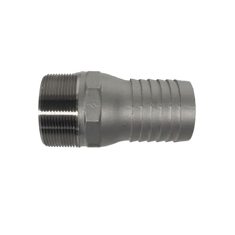 83640400 (PTCN400) by PT-Coupling | Type PTCN | Combination Nipple | 4" Hose Shank x 4" Male NPT | Plated Steel