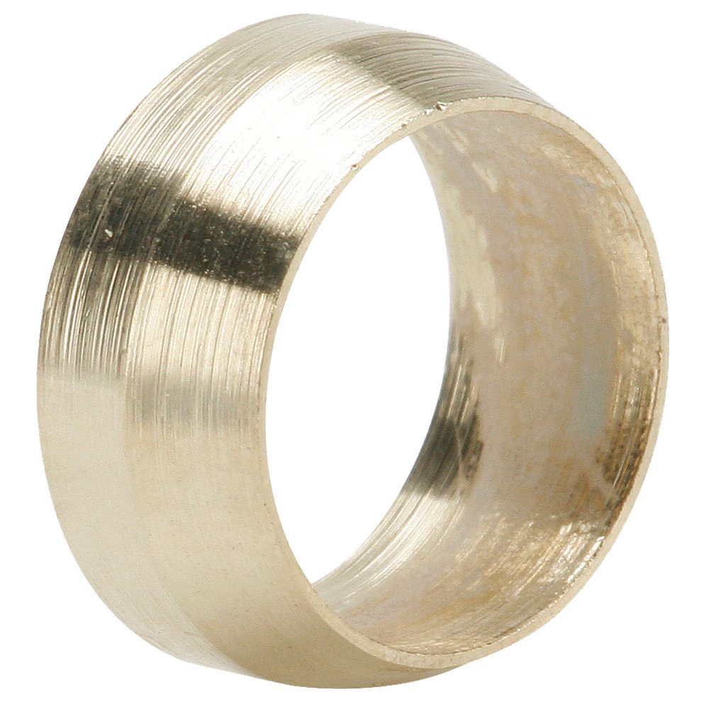 60PB-5 by Parker | Poly-Tite Fittings | .400" Sleeve OD | .318" Sleeve ID | Straight | Brass | Pack of 100