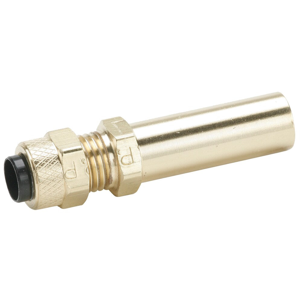 97P-4-6 by Parker | Poly-Tite Fittings | Tube End Reducer | 3/8" Tube OD x 1/4" Tube OD | .437" Hex | 1.718" Length | Straight | Brass | Pack of 10